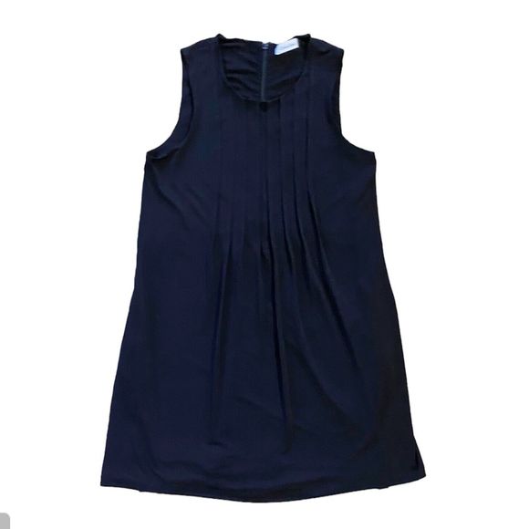 Calvin Klein Dresses & Skirts - Calvin Klein Black Dress Sleeveless Pleated Fit & Flare Women's 6 Office Job